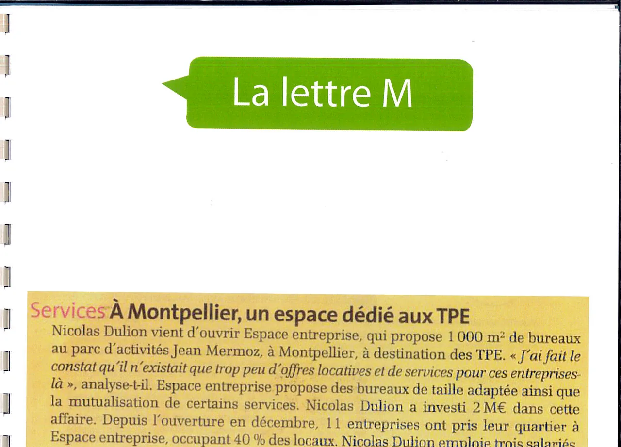 À Montpellier, un espace dédié aux TPE — lecture locale 1
