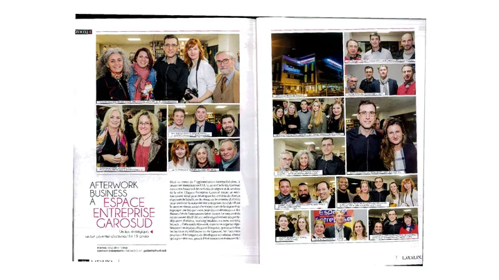 Layalina Magazine • février 2017 - Afterwork business à Espace Entreprise Garosud - Article photo sur un afterwork business à Espace Entreprise Garosud, lieu de rencontres professionnelles, réseau et convivialité à Montpellier.